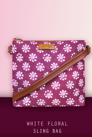 white-floral-sling-bag