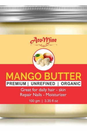 aromine-100-pure-organic-mango-butter-great-for-skinbodylips-moisturizer-moisturizer-100-gm