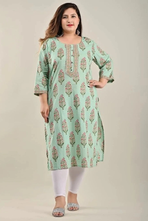 swasti-green-cotton-womens-straight-kurti-pack-of-1-none