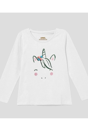 ariel-pack-of-1-girls-cotton-t-shirt-white-none