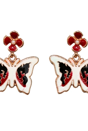 peach-butterfly-earrings-with-flower-studs