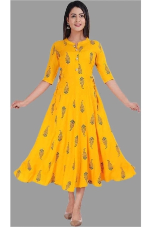 smien-yellow-rayon-womens-anarkali-kurti-pack-of-1-none