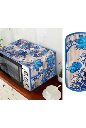 e-retailer-set-of-2-polyester-blue-microwave-oven-cover-