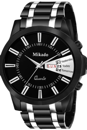 mikado-black-metal-analog-mens-watch