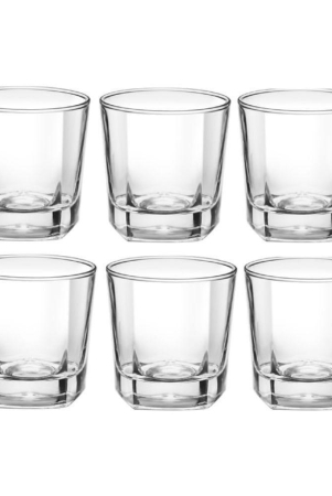 treo-by-milton-crescent-cool-glass-set-of-6-205-ml-each-transparent-party-glass-juice-glass-dishwasher-safe-water-glass