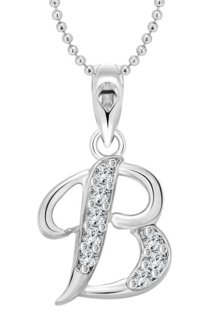 vighnaharta-b-alphabet-rhodium-plated-pendant-vfj1112pr