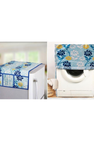 e-retailer-set-of-2-polyester-blue-washing-machine-cover-for-universal-front-load-blue