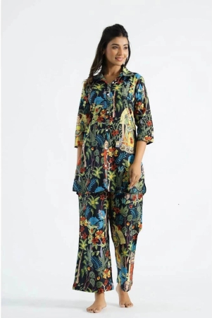 Label Flavia Multi Color Printed Pant Top Set - None