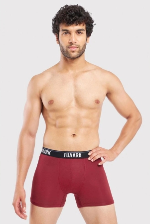 fuaark-maroon-ultra-soft-modal-modal-mens-trunks-pack-of-1-none