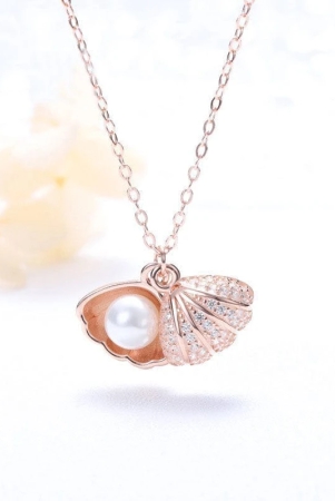 sea-shell-pearl-pendant-with-chain-studded-with-cubic-zircona-american-diamonds-rose-gold