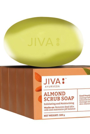 jiva-almond-soap-natural-badaam-soap-100-g-pack-of-7-for-all-skin-types-natural-cleanser-for-glowing-skin