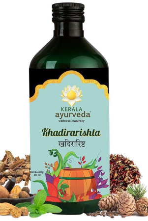 kerala-ayurveda-khadirarishta-450ml-herbal-blood-purifier-for-acne-relief-tonic-for-sensitive-skin-for-pimple-free-skin-100-ayurvedic