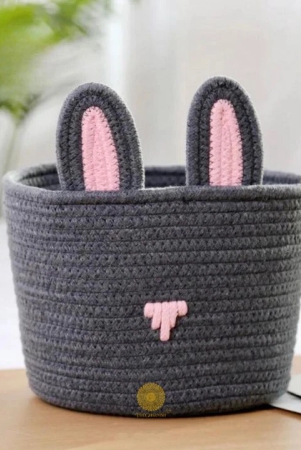 cute-rabbit-rope-storage-basket-black