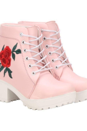 commander-pink-ankle-length-casual-boots-none