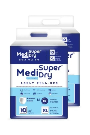 medisuperdry-unisex-adult-pull-up-diaper-pants-xl-high-absorbency-leak-proof-overnight-protection-elastic-waist-size-147-172-cm-58-68-inches-20-pieces-pack-of-2