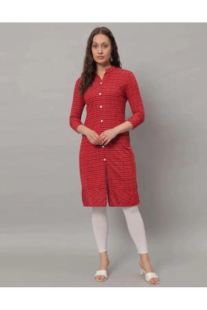 glito-cotton-blend-checks-front-slit-womens-kurti-red-pack-of-1-none