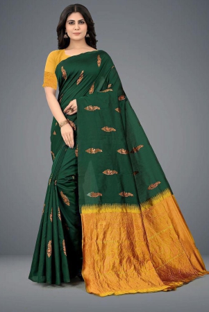 om-shantam-sarees-green-art-silk-saree-with-blouse-piece-pack-of-1-green