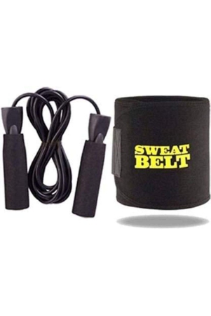 horse-fit-combo-of-belt-with-skipping-rope-for-men-women-weight-loss-kids-girls-children-adult-best-in-fitness-sports-exercise-workout-black-multi-color