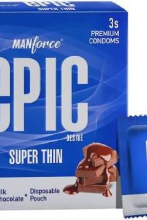 manforce-epic-desire-super-thin-premium-condoms-for-men-silk-chocolate-flavour-condom-3-sheets