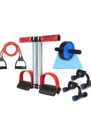 horse-fit-double-spring-tummy-trimmer-double-wheel-ab-roller-push-up-bar-and-double-toning-resistance-tube-home-gym-exercise-equipment-for-men-women-best-gym-kit-combo-for-home-workout-mu