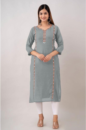 kapadia-grey-rayon-womens-straight-kurti-pack-of-1-none