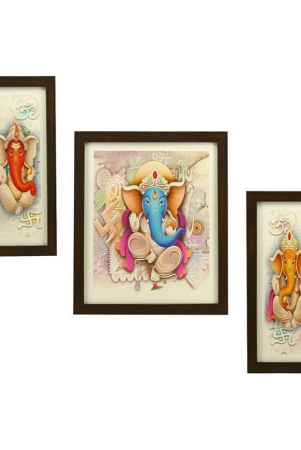 indianara-religious-ganesha-synthetic-painting-with-frame