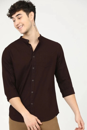 ketch-100-cotton-slim-fit-solids-full-sleeves-mens-casual-shirt-maroon-pack-of-1-none