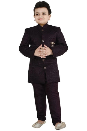 arshia-fashions-wine-jacquard-boys-sherwani-pack-of-1-none