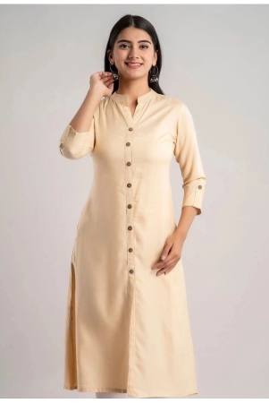 mauka-cream-rayon-womens-a-line-kurti-pack-of-1-none