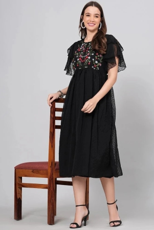 highlight-fashion-export-crepe-embroidered-midi-womens-fit-flare-dress-black-pack-of-1-none