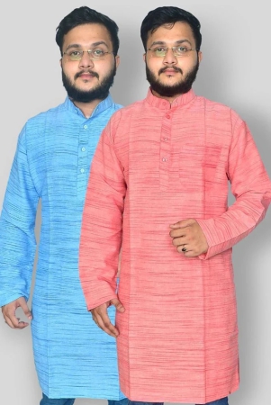 deshbandhu-dbk-multicolor-cotton-mens-regular-kurta-pack-of-2-none