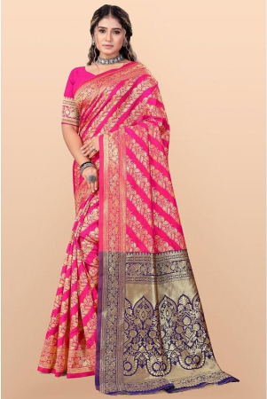 leelavati-pink-banarasi-silk-saree-with-blouse-piece-pack-of-1-pink