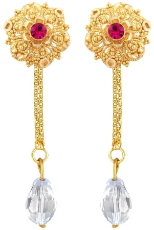 vivastri-golden-drop-earrings-pack-of-1-golden