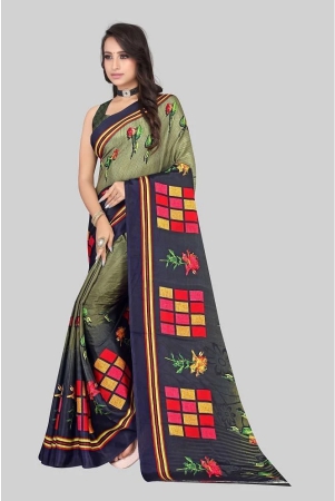 leelavati-green-crepe-saree-with-blouse-piece-pack-of-1-green