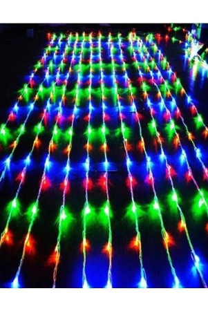 emmemm-premium-8x8-feet-multi-modes-waterfall-type-curtain-string-lights-for-party-and-diwali-decoration-multicolor