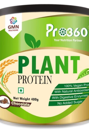 PRO360 Plant protein powder Health Drink Powder 400 gm Chocolate