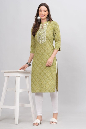 jc4u-cotton-embroidered-straight-womens-kurti-green-pack-of-1-none