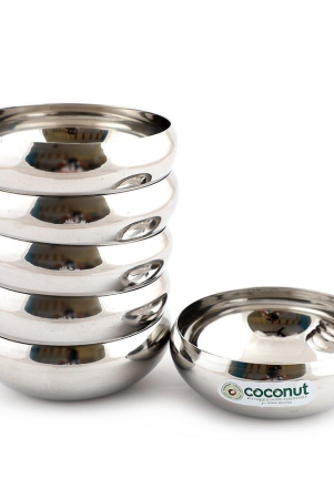 coconut-rasbeery-stainless-steel-bowl-set-of-6-capacity-each-bowl-250-ml-stainless-steel-solid-bowl-set-250-ml-6-pcs-silver