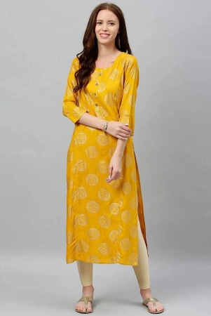 kipek-mustard-rayon-womens-straight-kurti-pack-of-1-none