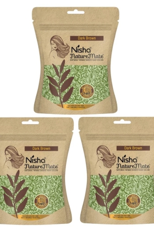 nisha-nature-mate-henna-based-hair-colour-dark-brown-45gm-pack-of-3-no-ammonia-no-resorcinol-100-grey-coverage