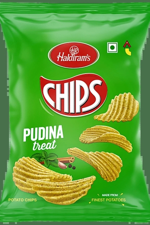 Haldiram's Chips - Pudina Treat, 55 G Pouch