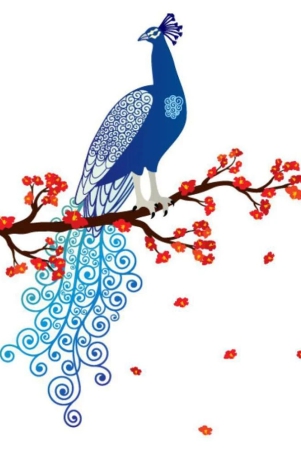 asmi-collection-beautiful-peacock-and-flowers-wall-stickers-nature-sticker-130-x-130-cms-