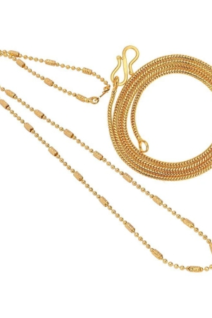 aanyacentric-combo-of-2-gold-plated-22inches-long-fashion-chain-none