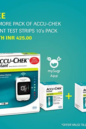 accucheck-instant-glucometer-instant-10-test-strips-with-additional-10-test-strips-worth-inr-425-free