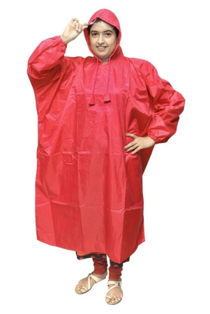 goodluck-long-raincoat-red-free-size