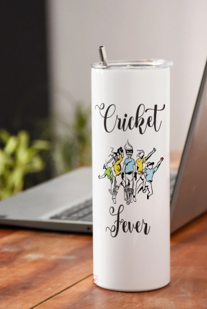 indigifts-tumbler-with-lid-and-steel-straw-590-mlinsulated-steel-bottle-for-school-office-home-gymcricket-fever-printcold-hot-beveragesdent-scartch-proofsafe-for-kidswhite