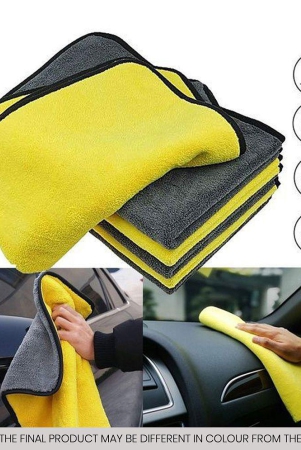 HOMETALES Multicolor 600 GSM Microfiber Cleaning Cloth For Automobile Car accessories ( Pack of 2 ) 40x40 cms
