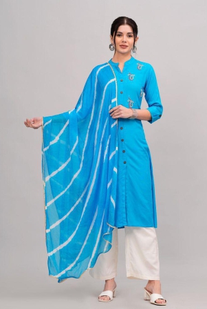 mauka-rayon-solid-kurti-with-palazzo-womens-stitched-salwar-suit-blue-pack-of-1-none