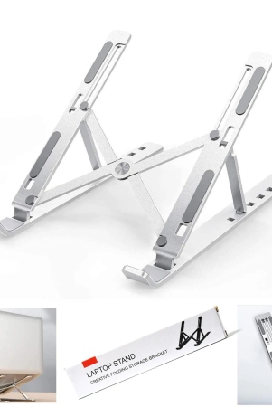 12874 Laptop Stand for Desk | Metal Portable Laptop Stand, with 7 Adjustable Angles | Laptop Riser, Phone, and Tablet Stand | Compatible for All Laptop