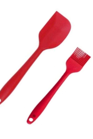 femora-premium-virgin-silicone-tools-big-spatula-1-pc-basting-brush-1-pc-set-of-2-red